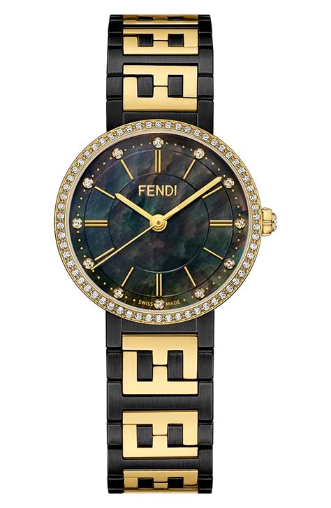 fendi montre|fendi diamond bracelet watch.